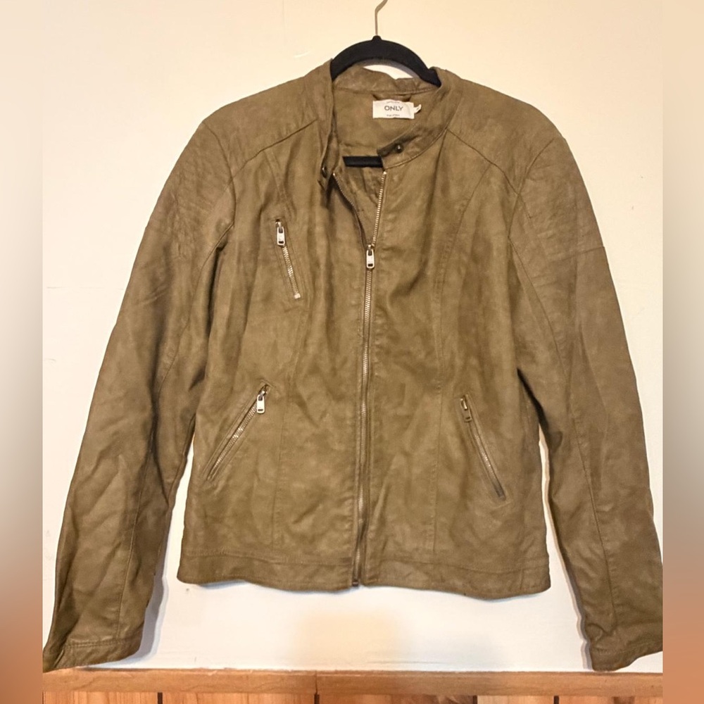 Khaki Zip-Up Jacket